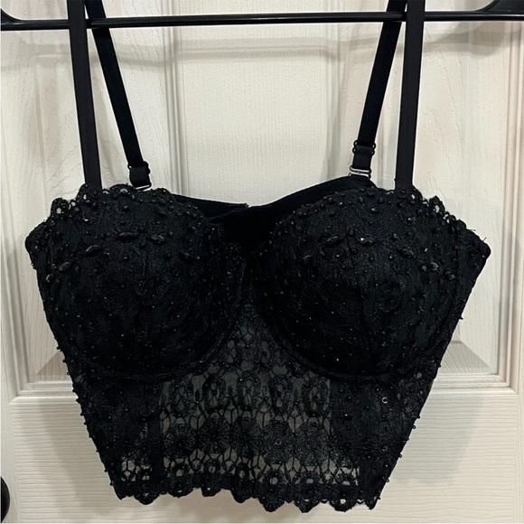 Like new Sparkle Black Lace
Corset Bustier - Picture 3 of 4